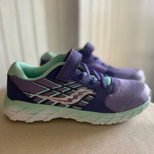Saucony Kids Purple & Mint Athletic Sneakers